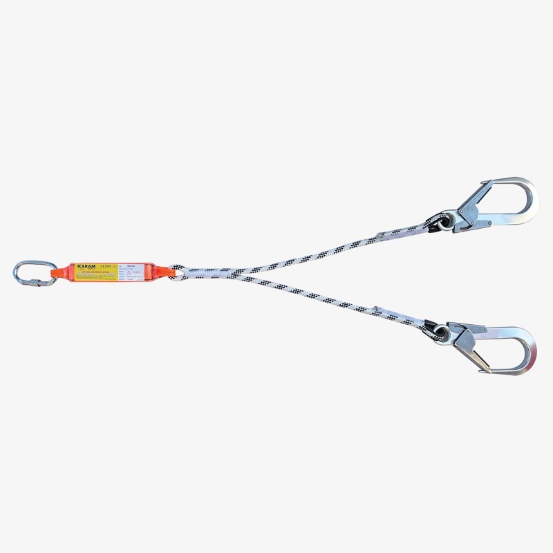 KA341 A Şok Emici Çift Kollu Statik Halatlı Alüminyum Kancalı 63'lük KA341 A Şok Emici Çift Kollu Statik Halatlı Alüminyum Kancalı 63'lük