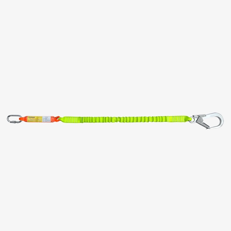 KA398-A Şok Emici Tek Kol Elastik Lanyard Karabinalı Alüminyum Kancalı 63'lük KA398-A Şok Emici Tek Kol Elastik Lanyard Karabinalı Alüminyum Kancalı 63'lük