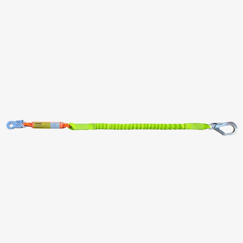 KA399-A Şok Emici Tek Kol Elastik Lanyard Küçük Kancalı Alüminyum Kancalı 63'lük KA399-A Şok Emici Tek Kol Elastik Lanyard Küçük Kancalı Alüminyum Kancalı 63'lük
