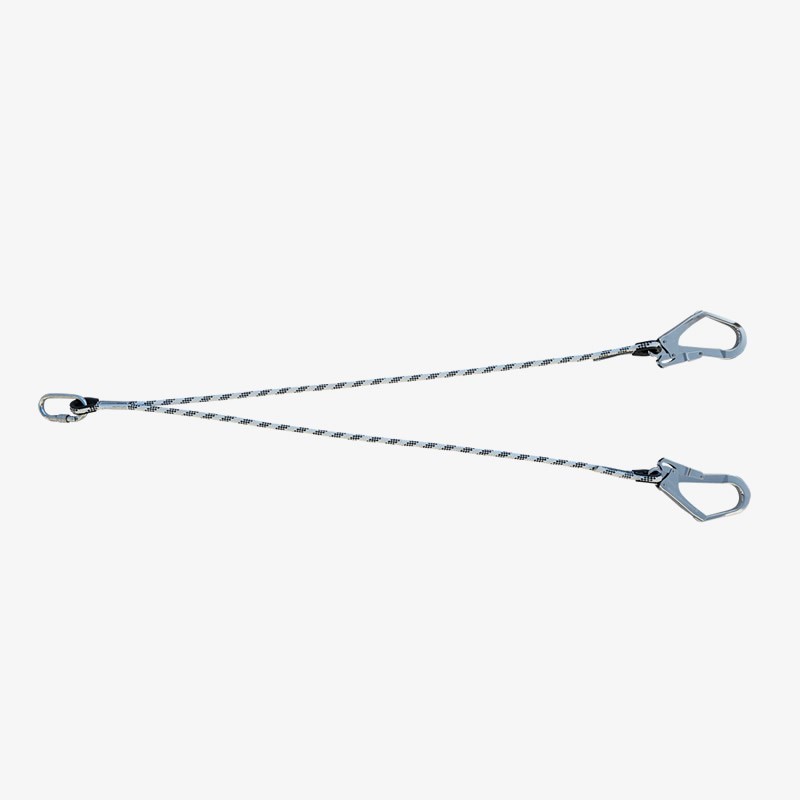 Kİ231 Çift Kollu Statik Halatlı Lanyard Büyük Kancalı Kİ231 Çift Kollu Statik Halatlı Lanyard Büyük Kancalı