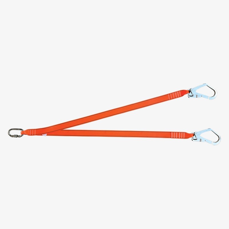 Kİ261 Çift Kollu Kolon Halatlı Lanyard Büyük Kancalı Kİ261 Çift Kollu Kolon Halatlı Lanyard Büyük Kancalı