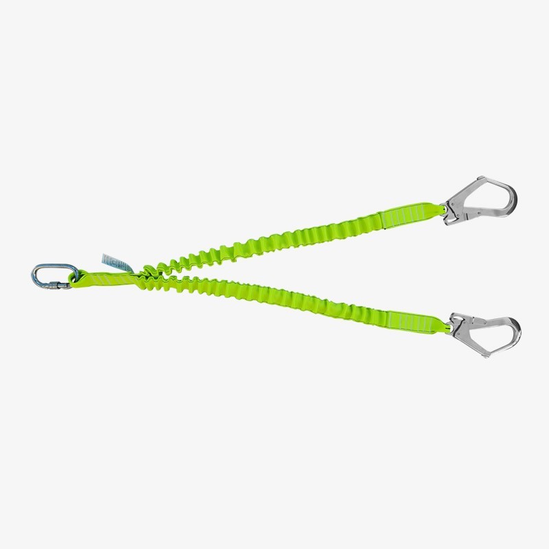 Kİ371 Çift Kollu Elastik Lanyard Büyük Kancalı Kİ371 Çift Kollu Elastik Lanyard Büyük Kancalı